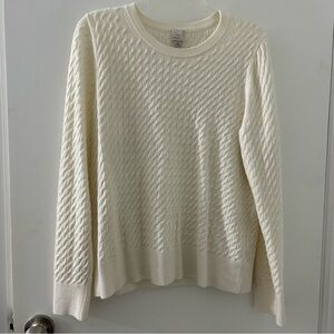a new day Cream Textured Knit Sweater